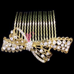 Accesoriu modern pentru decor par CA014NN Auriu cu cristale 